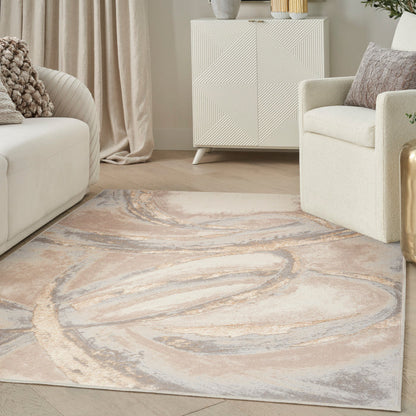 The Rug Corner Nourison Home Nourison Home - Splash Beige/Green Area Rug BSK01