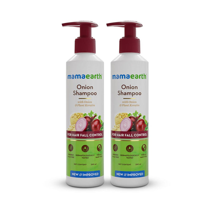 Mamaearth onion shampoo pack of 2 front
