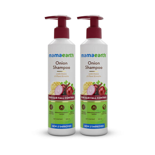 Mamaearth onion shampoo pack of 2 front