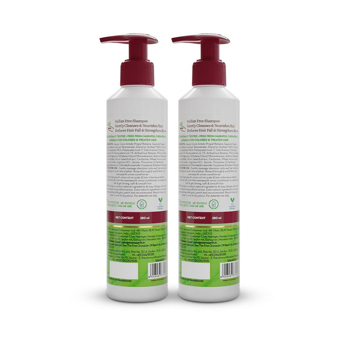 Mamaearth onion shampoo pack of 2 back