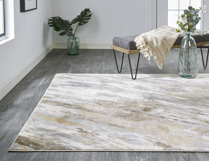 The Rug Corner Feizy Parker Transitional Abstract - Ivory/Tan/Brown  Parker Transitional Abstract - Ivory/Tan/Brown