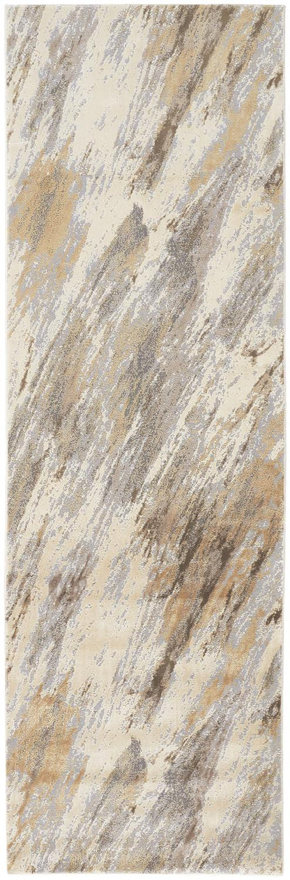 The Rug Corner Feizy Parker Transitional Abstract - Ivory/Tan/Brown  Parker Transitional Abstract - Ivory/Tan/Brown