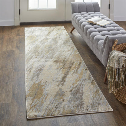 The Rug Corner Feizy Parker Transitional Abstract - Ivory/Tan/Brown  Parker Transitional Abstract - Ivory/Tan/Brown