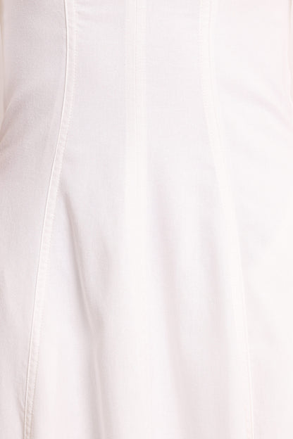 Jensen Off Shoulder Midi Dress - Ivory
