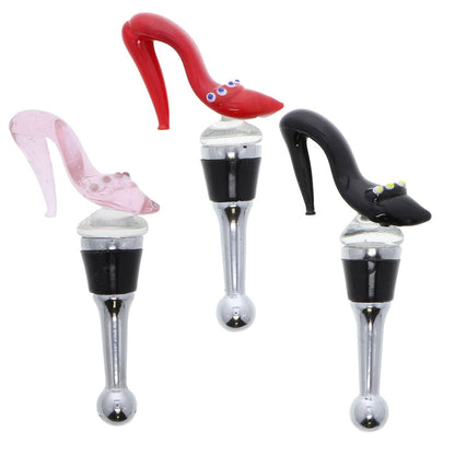 Red Shoe Glass Wine Stopper