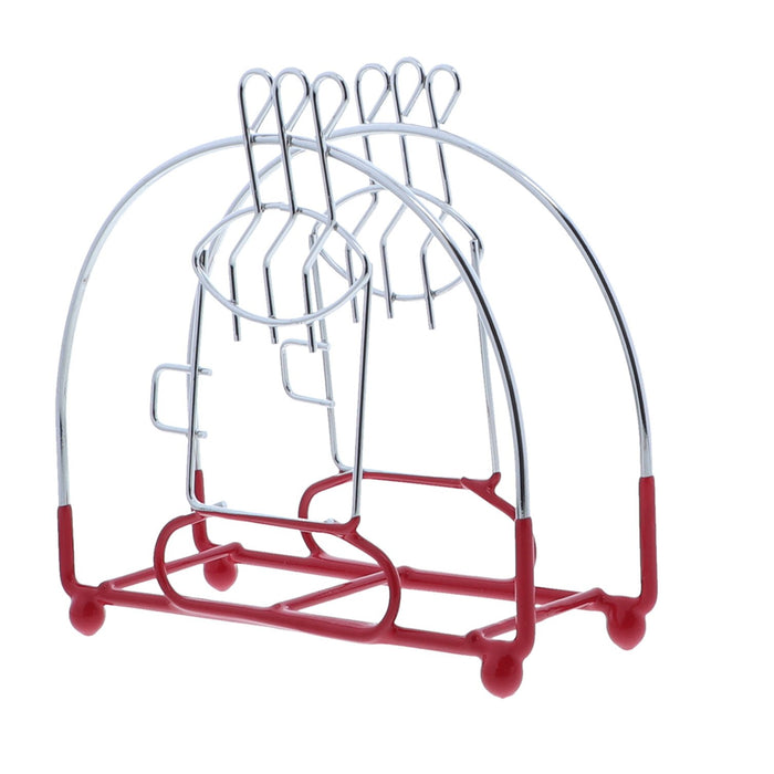 red napkin holder