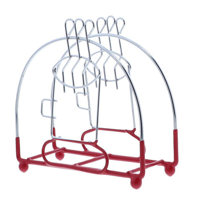 red napkin holder