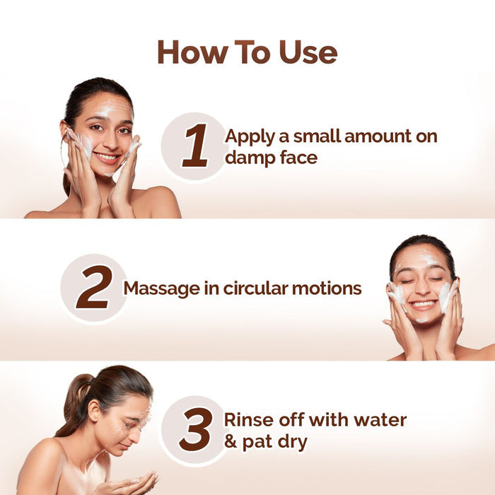 Rice Dewy Bright Face Wash With Rice Water & Niacinamide for Glass Skin - 100 ml (Pack of 2)