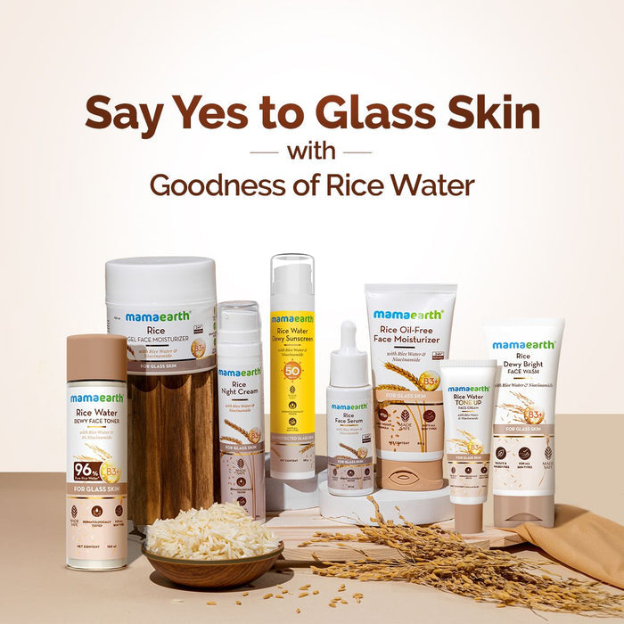 Rice Dewy Bright Face Wash With Rice Water & Niacinamide for Glass Skin - 100 ml (Pack of 2)