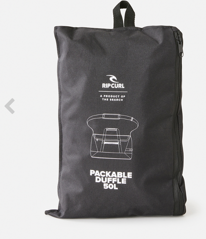 Rip Curl Packable Duffle 50L Midnight Travel Bag