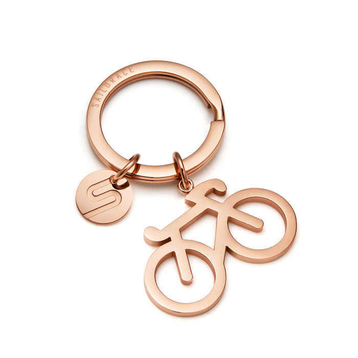 Rose Bike Keychain