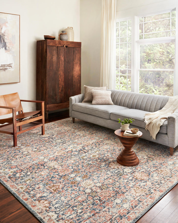 The Rug Corner Loloi II Saban Navy / Rust