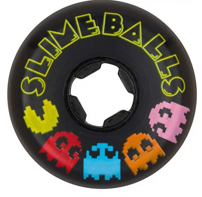 Santa Cruz Pac-Man Slime Balls Vomit Mini Skateboard Wheels - Black 54Mm