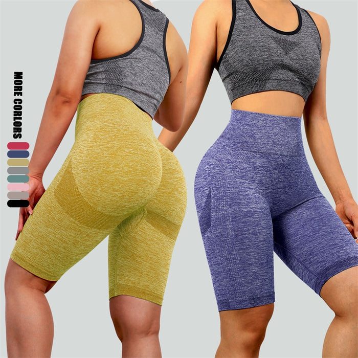 Seamless High Waist Butt Lift Yoga Pants Fitness Gym Workout Calf-Length Leggings