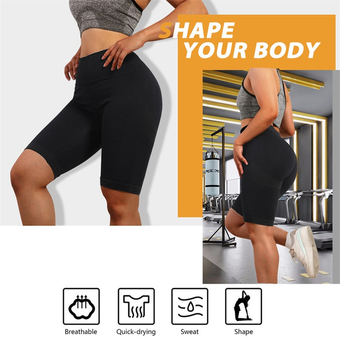 Seamless High Waist Butt Lift Yoga Pants Fitness Gym Workout Calf-Length Leggings