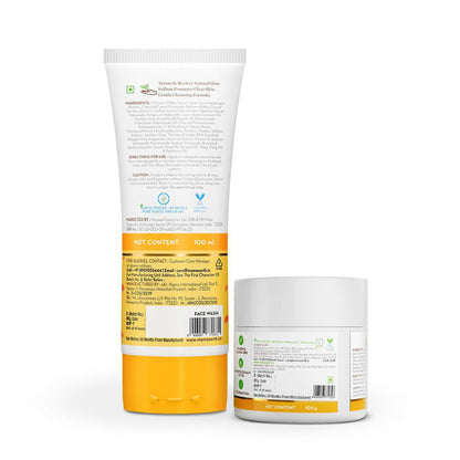 Skin Lightening and Brightening Combo : Ubtan Facemask, 100ml and Ubtan Facewash, 100ml