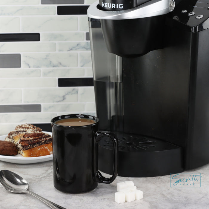 Small Black Ceramic Coffee Mug