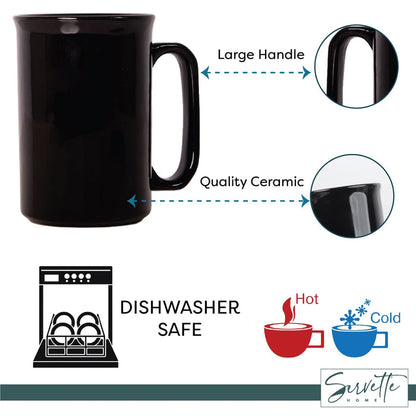 Small Black Ceramic Coffee Mug