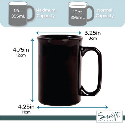 Small Black Ceramic Coffee Mug