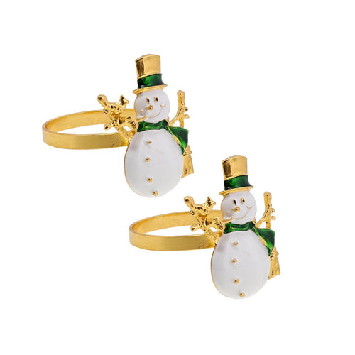 snowman napkin rings
