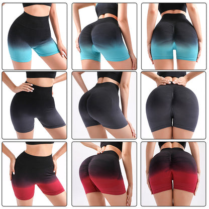 Sports Pant Workout Gym Bra Butt Lift Scrunch Fitness Gradient High Waist Leggings