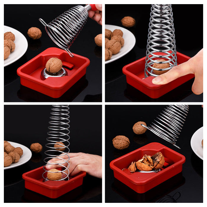 Stainless Steel Spring Walnut Opener