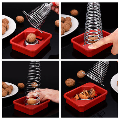 Stainless Steel Spring Walnut Opener