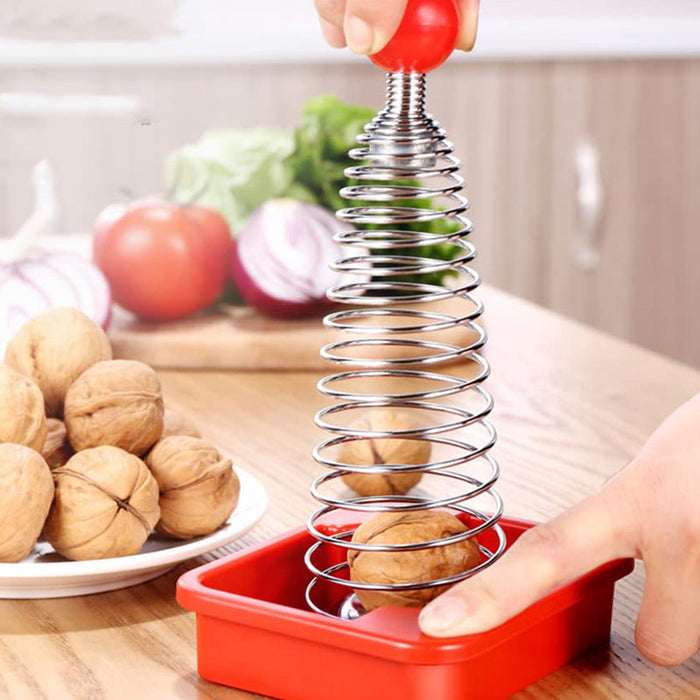 Stainless Steel Spring Walnut Opener