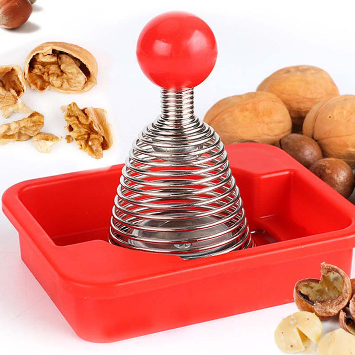 Stainless Steel Spring Walnut Opener