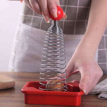 Stainless Steel Spring Walnut Opener