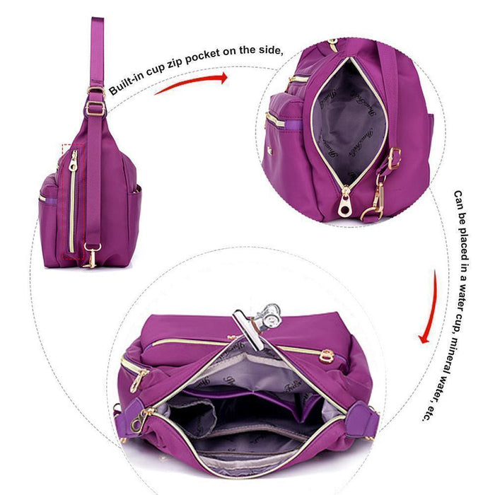 Tendaisy®Bag with Double Zippers, Handbag and Shoulder Bag