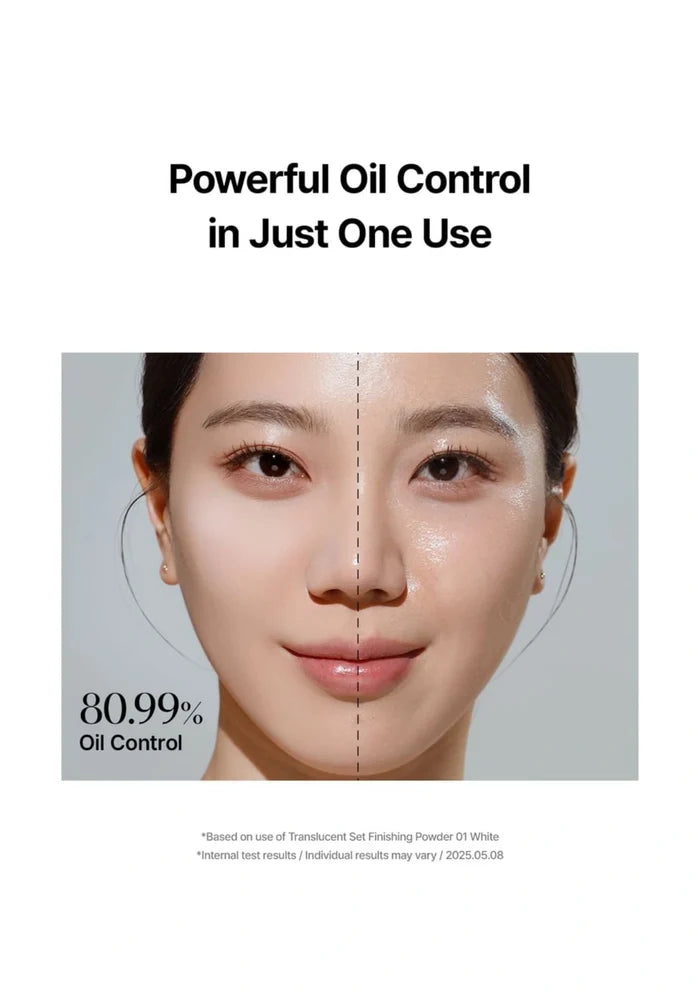 Complete TFIT 01 White oil-control comparison showing 80.99 percent oil control, with the original test footnote