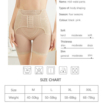 Translucent Plus Size Women's Underwear Panties Waist Trainer