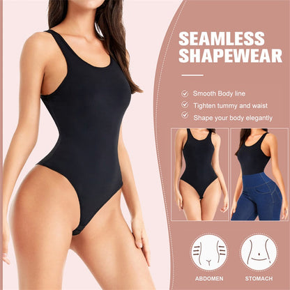 Tummy Control Slim Body Seamless Thong Bodysuit High Waist Trainer Shaper