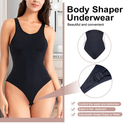 Tummy Control Slim Body Seamless Thong Bodysuit High Waist Trainer Shaper