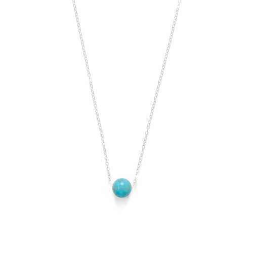 Turquoise Floating Bead Necklace
