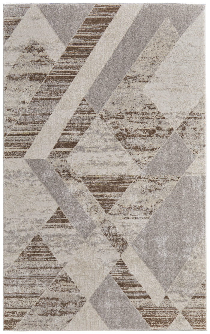 The Rug Corner Feizy Vancouver Modern Geometric - Tan/Brown/Ivory  Vancouver Modern Geometric - Tan/Brown/Ivory