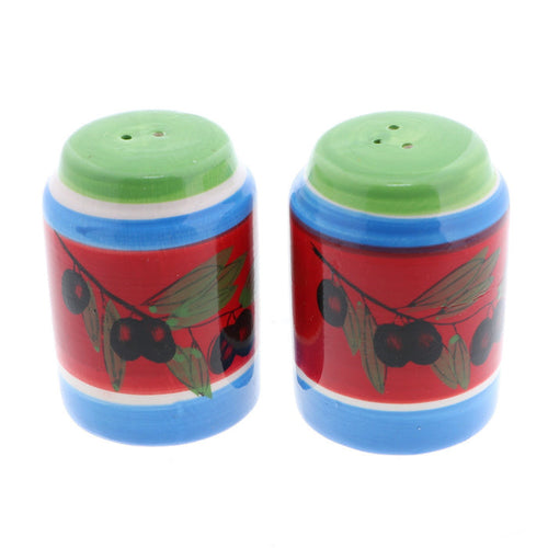 colorful salt and pepper shakers