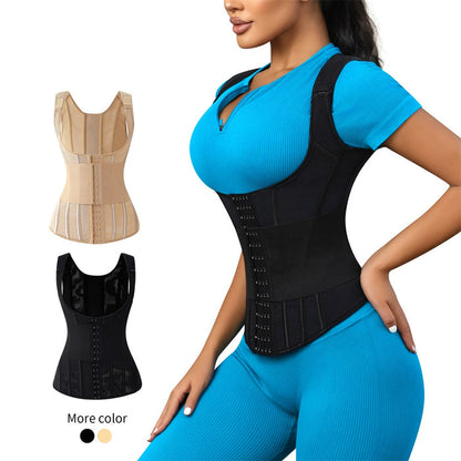 Waist Cincher Corset Double Belt Wrap Girdle Shapewear Tummy Control Waist