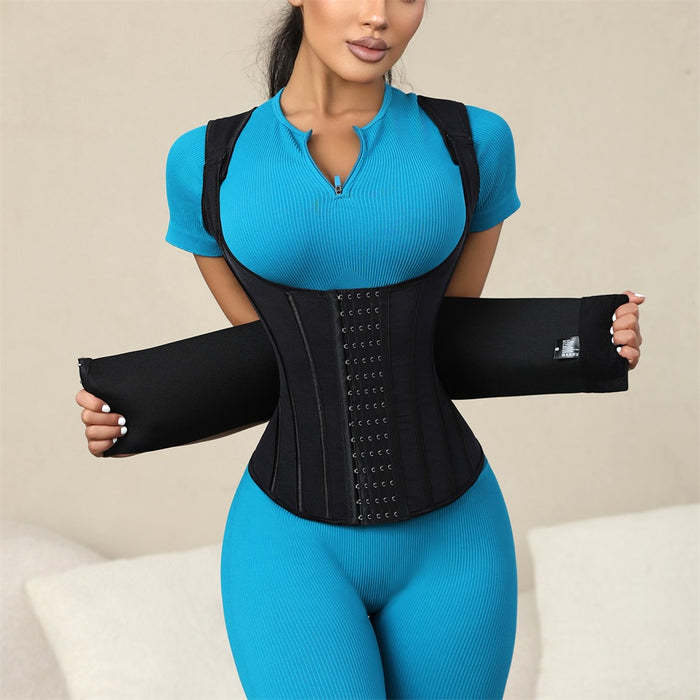Waist Cincher Corset Double Belt Wrap Girdle Shapewear Tummy Control Waist