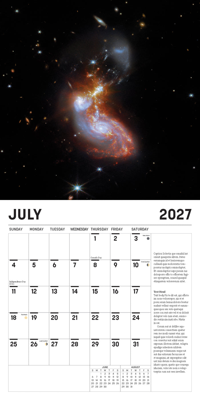 Webb's Cosmos Calendar 2027: Five Years of Images and Discoveries from the James Webb Space Telescope
