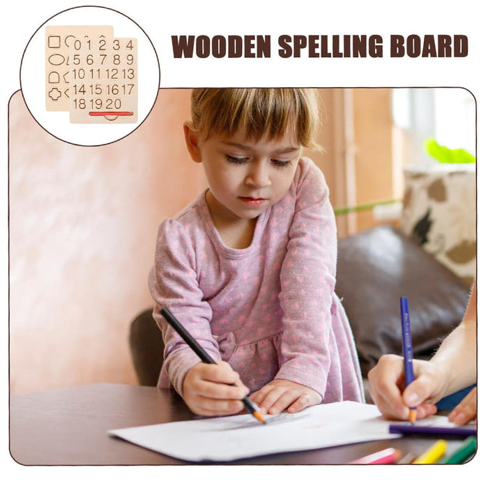 Wood Letter Practicing Board