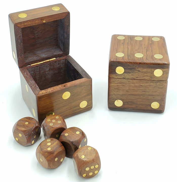 Wooden Dice Box