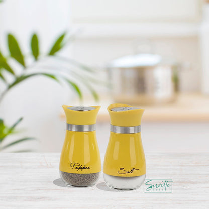 glass salt and pepper shaker